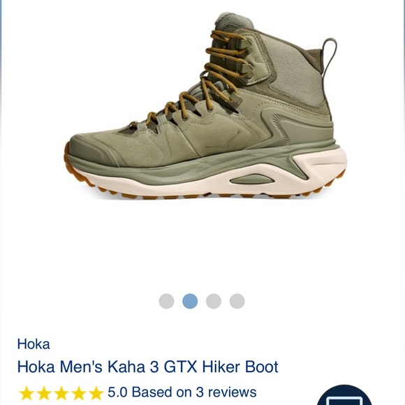 HOKA Kaha 3 GTX Hiking Boots Men’s 7.5D Gore-Tex Waterproof Vibram Lt Green NIB! - Picture 12 of 14